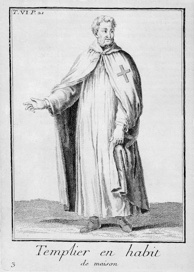 Ein Templer in seiner Tracht von French School